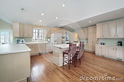 Large kitchen in suburban home