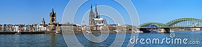 Large panorama of Cologne, Germany