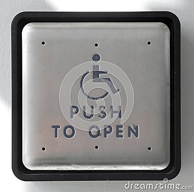 Large Push Button to open door