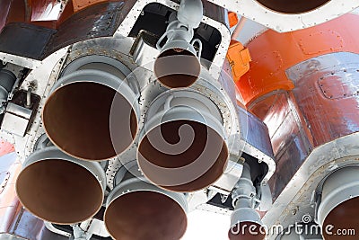 Large rocket nozzle close-up