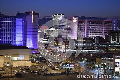 Las Vegas: Center of the Strip at Night