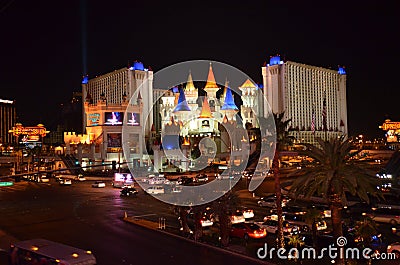 Las Vegas skyline by night