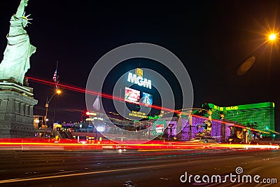 Las Vegas street and hotels