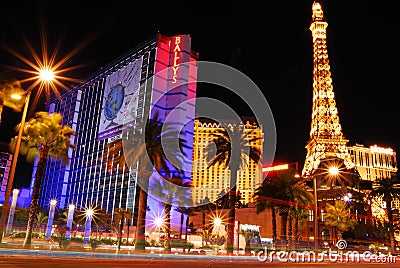 Las Vegas Street night scene.