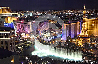 Las Vegas Strip night view