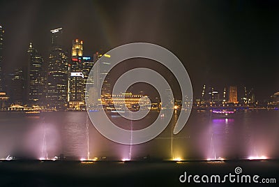 Laser show, Singapore