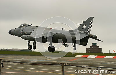 The last Sea Harrier landing
