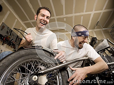 Laughing Motorcycle Mechanics