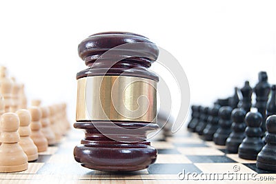 Law chess concept