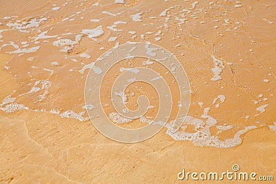 Lazy water over sand