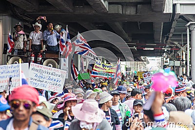 Leaders of the anti-government demonstration in Bangkok.