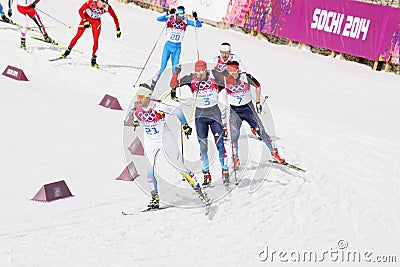 Leaders of Men s Cross-country 50km mass start