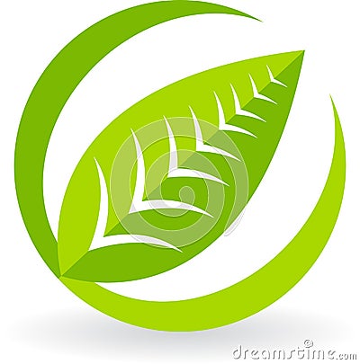 Leaf Logo Stock Photo - Image: 27011410
