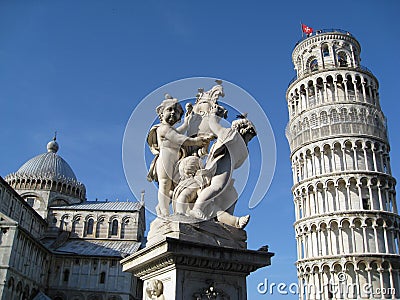 Leaning Tower of Pisa, Pisa Cathedral and Cherubs