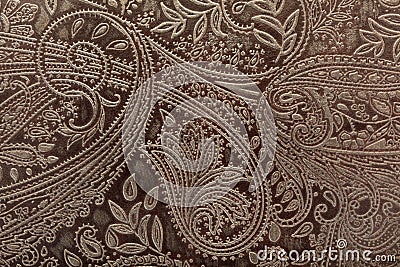 Leather Floral Pattern Background Stock Photo - Image: 22155330