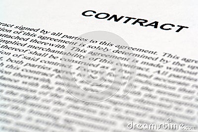 Legal Contract Document in Common Law English