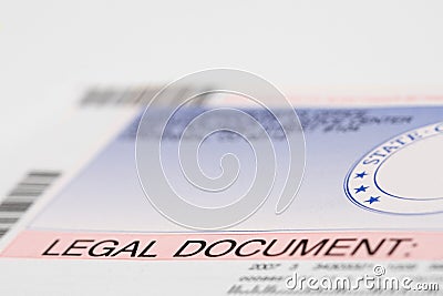 Legal Document Envelope