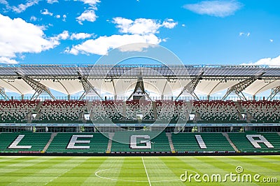 Legia Warszawa empty football stadium