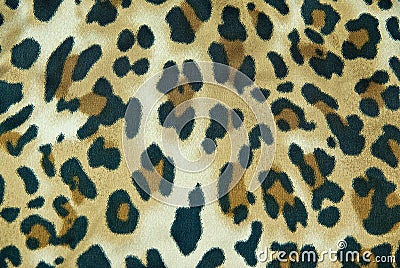 Leopard pattern silk