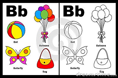 Letter B Worksheet Stock Photography - Image: 24254982