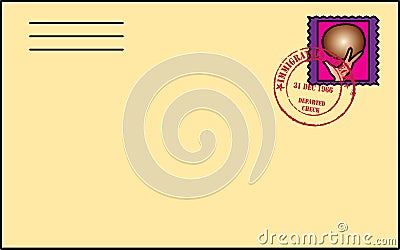 Letter with Stamp