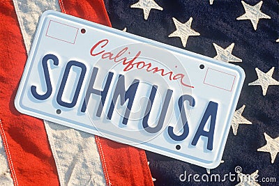 License Plate in California
