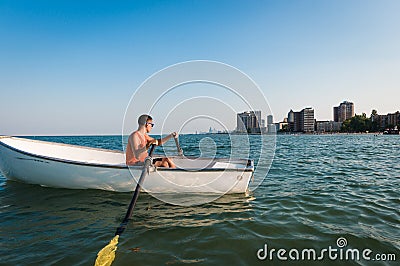 Lifeguard on Duty in the Beach