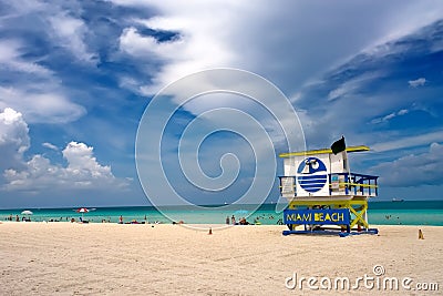 Lifeguard Stand, South Beach Miami, Florida