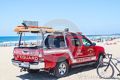 Lifeguard Truck on the Beach