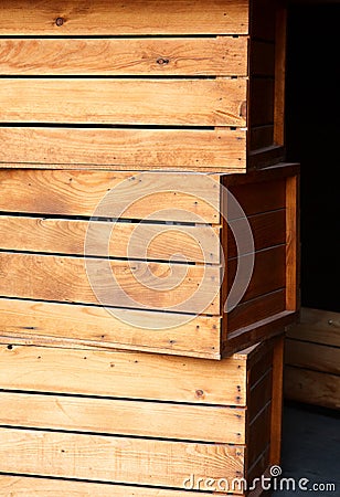 Light wooden cargo boxes