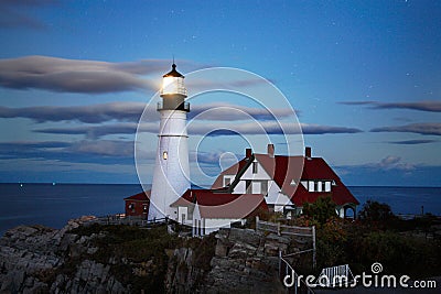 Lighthouse At Night