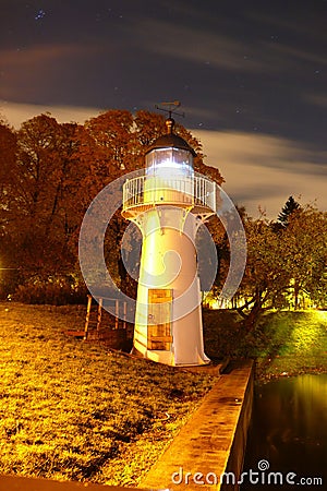 Lighthouse in the night