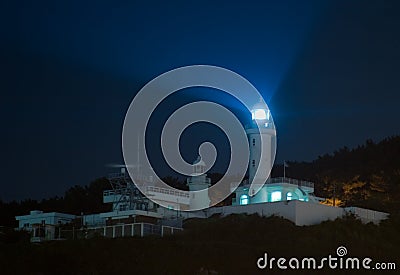 Lighthouse at night