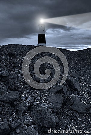 Lighthouse at night