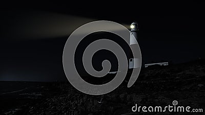 Lighthouse at night