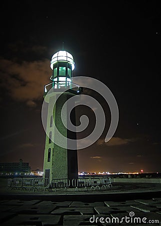 Lighthouse at night,Damietta,Egypt