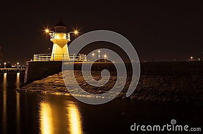 Lighthouse at night