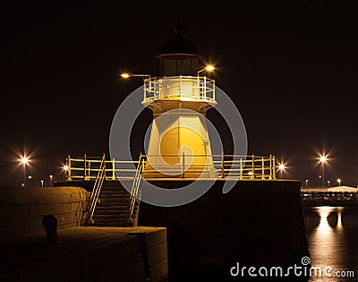 Lighthouse at night