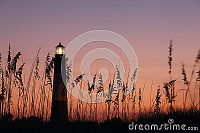 Lighthouse at the night