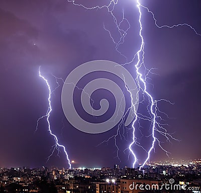 Lightning in the city