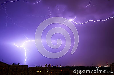 Lightning storm