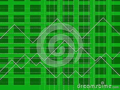 Line Graph Shows Graphic Diagram And Financial