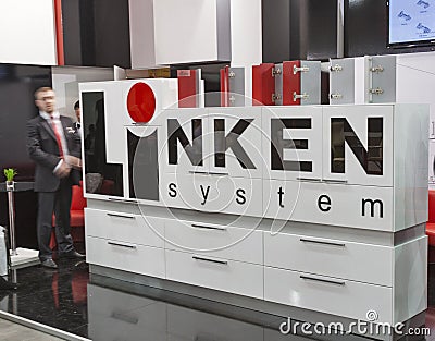 Linken system furniture accessories company booth