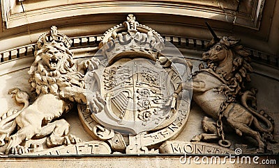 Lion and horse carving, Old War Offic