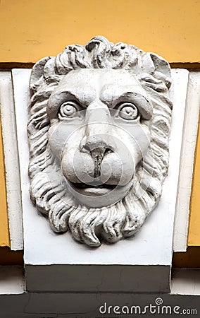 Lion s face on the wall of Alexadnrinsky Theather