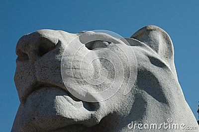 Lion statue detail