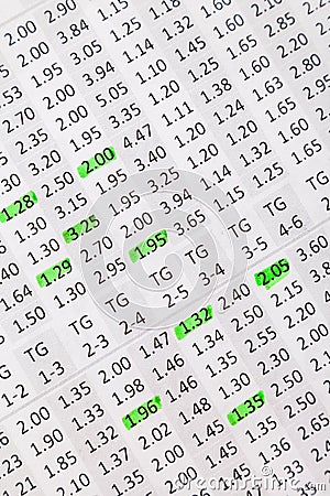 odds list odds list