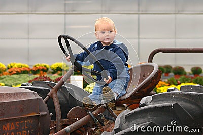 Little Farmer with funny face