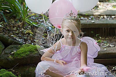 Little girl as a fairy-tale ballet princess
