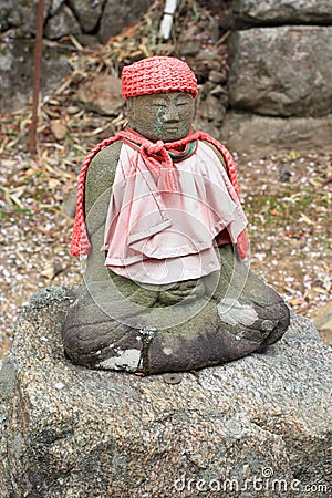 Little of Jizo statue in Japan